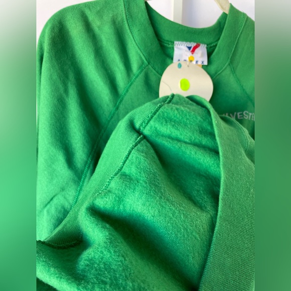 Vintage ARTEX Sylvester Looney Tunes Crewneck Sweatshirt Green Size 2XL - Picture 9 of 10